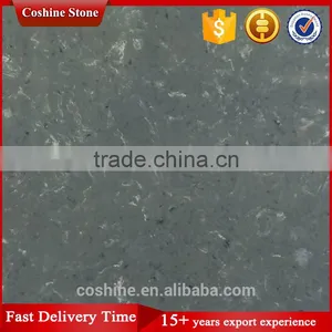 Prefab Deep Grey Color Composite Crystal Quartz Stone Slab for Countertop thumbnail-2
