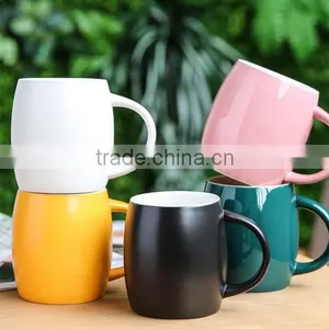 Cheap Promotional Customized 14oz Pottery Novelty Barrel Shaped Coffee Mug Cup thumbnail-3