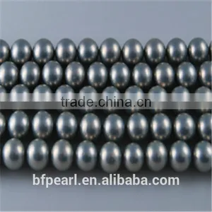 8mm Smoky Round Genuine Shell Pearls Strands Luck Jewelry thumbnail-1