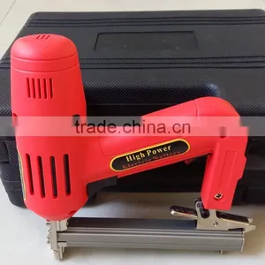 1500w 1013J Lower Noise Handheld Electric Floor Brad Nailer Crown Stapler Portable Electric Nail Gun thumbnail-1