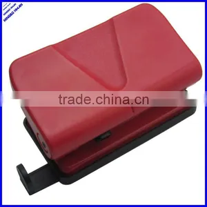 New Design 2 Hole Red Plastic Hand Paper Puncher thumbnail-1