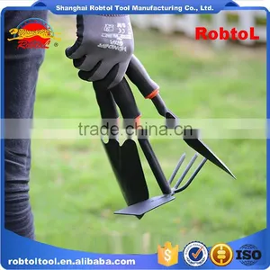 Garden Tool Set 3 Piece Kit Hand Folding Bag Stool Digger Weeder Rake Trowel Shovel Pruner Spade Hoe thumbnail-4