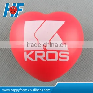 Red Heart Shape pu Anti Stress Squeeze Reliever Ball Toy thumbnail-6