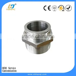 Non-Standard Stainless Steel Hex Pipe Fittings Fasteners Machinery Spare Parts thumbnail-1