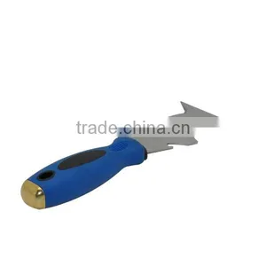 9-in- Scraper With Soft Grip Stainless Steel Blade Metal End Cap Putty Knife Scraper thumbnail-3