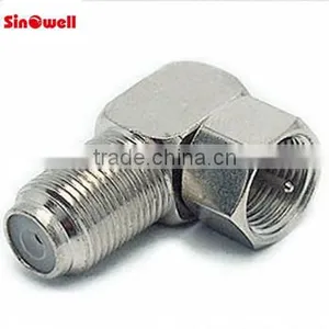Right Angle F Male to F Female thumbnail-1