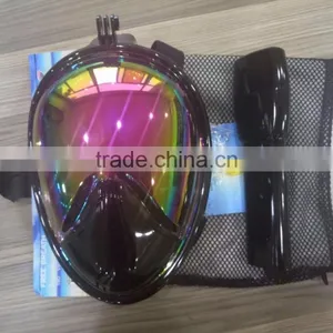 Magic Color Plating Snorkel Mask Full Face Protect Eyes Fashionable Mask for Diving Swimming thumbnail-4