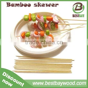 2016 Hot Sell Disposable Round Bamboo Skewer/bamboo Sticks/bbq Skewer/bbq Sticks thumbnail-1