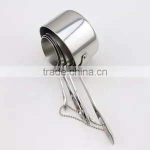 4pcs Stainless Steel High Quality Measuring Cups Set thumbnail-6