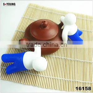 16158 Unique Cute Tea Strainer Silicone Tea Infuser Filter Teapot Teabags for Tea & Coffee Drinkware thumbnail-1