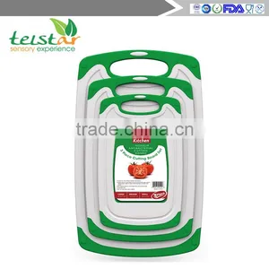 3 PCS Anti-slip Plastic Chopping Block Set Plastic Chopping Board thumbnail-2
