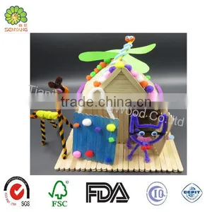 Colorful DIY Toys Craft Wooden Ice Cream Sticks thumbnail-4