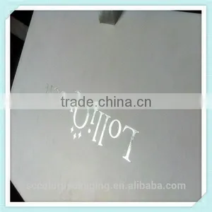 White Gift Boxes Flat Packagings With Hot Silver Logo Flat Packing Boxes With Silver Ribbon thumbnail-4