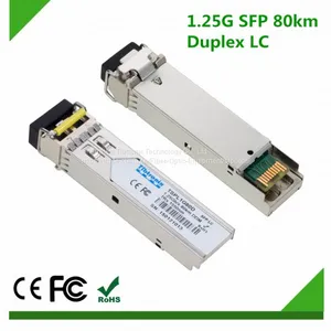 Free Samples 1.25Gb/s 80km SFP Fiber Transceiver Duplex LC 1550nm DFB Single-mode SM DDM thumbnail-1