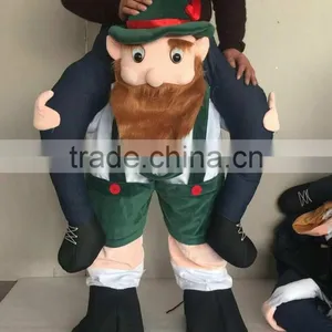 Carry Me Bavarian Funny Beer Guy Ride On German Oktoberfest Mascot Costume thumbnail-1