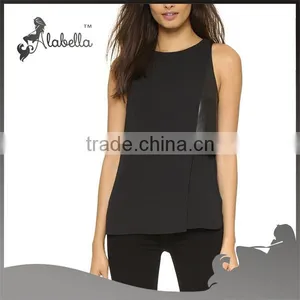 2016 New Products Black Top Leather Tops thumbnail-1