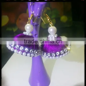 FACTORY STOCK CLEARANCE!!! Silk Thread Jhumkas and Earrings thumbnail-2