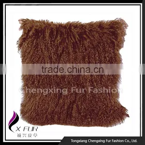 CX-D-04N New Design Large Sofa Mongolian Lamb Fur Cushions thumbnail-4