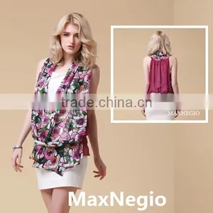 Summer Chiffon Print Floral Beach Dress Latest Dresses thumbnail-1