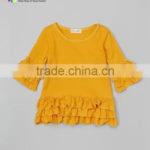 Ruffle Long Sleeve Icing Ruffle Raglan 3/4 Length T-Shirt thumbnail-3