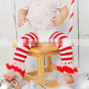 2015 Fashion Newborn Baby Girls Satin Lace Leg Warmers thumbnail-1