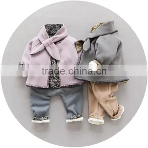 New Chidren Kids Clothing Set Autumn Winter Coat Cotton Kids Clothes thumbnail-1