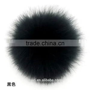 Multicolor Genuine Fox Pom Poms With 12cm thumbnail-4