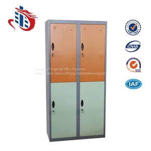 Factory Direct Bedroom Furniture 4 Compartments Metal Wardrobe thumbnail-1
