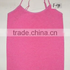 Simple Plain Color Seamless Lady Camisole Tops thumbnail-1
