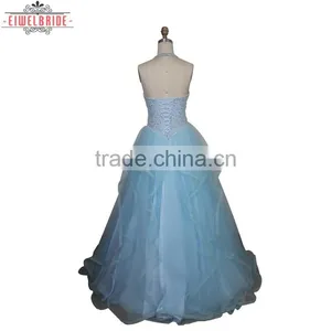 Custom A Line Halter Beading Wedding Dress thumbnail-3