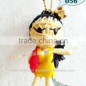 Handmade Keychains Keyrings Voodoo Doll String Accessories Bag Gifts thumbnail-1