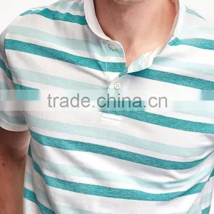 Hot Sale Polo Shirt Cotton Shortsleeve Striped Polo Shirt For Men thumbnail-6