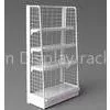 Grocery Store White Metal Display Rack Wire Mesh Display Stand Replaced Hooks and Hangers thumbnail-1