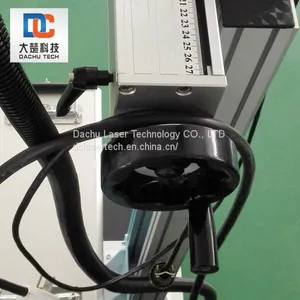 Portable 20W Fiber Laser Marking Machine Laser Printing Online for PE Plastic Pipeline 201 thumbnail-3