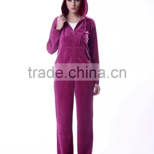 Women's Track Suit 2015 Jogging Track Suit Velour Set thumbnail-5