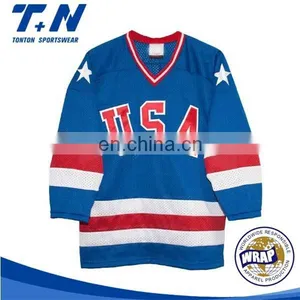 Team Set Hockey Jerseys Usa Custom Reversible Ice Hockey Jerseys China thumbnail-1