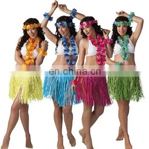 Adult Womens Grass Skirt Sexy Hula Skirt Hawaiian Theme Party Costumes GT2087 thumbnail-1