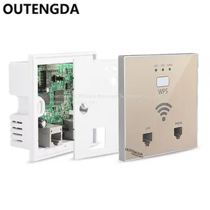 OUTENGDA 300Mbps in Wall AP WiFi Access Point Wireless Socket for Hotel Wi-Fi Project Support AC Management & RJ45 RJ11 thumbnail-3
