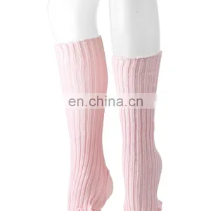 Pink Seamless Stirrup Legwarmer Comfortable Leg Warmers Wholesale thumbnail-1