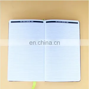 Guangzhou Factory Produced Customized Black Leather Cover Offset Paper Notebooks With Elastic Band Design thumbnail-4