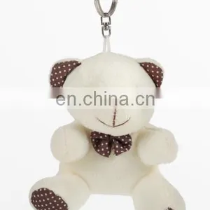 12cm Promotional Love Small Plush Teddy Bear Keychain Toys for Wedding Gift thumbnail-6
