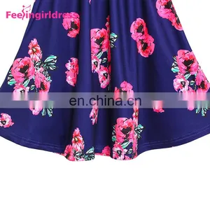 Free Shipping Print Floral Women Kimono Mini Long Sleeve Soft Dresses In Bulk thumbnail-6