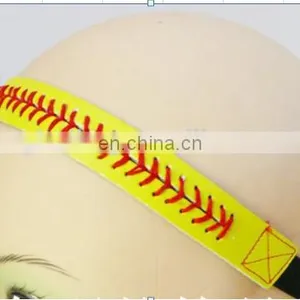 Hot Sale Cheap Sports Leather Softball Baseball Headband From Factory thumbnail-2