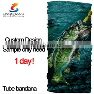 Polyester Head Tube 3D Custom Digital Printing Design High UV Bandana thumbnail-4