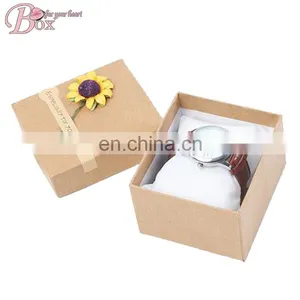 Handicraft Kraft Paper Watch Box With Lid thumbnail-1