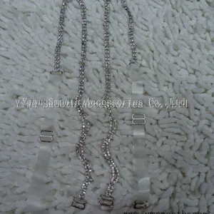 Decorative Fashion Metal Jewelry Crystal Bra Rhinestone Shoulder Strap Women thumbnail-5