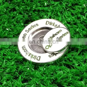 Enamel Magnetic Custom Golf Poker Chip Ball Marker With Company Logo thumbnail-2