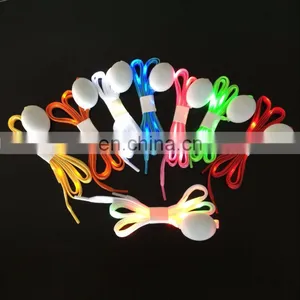 Hot Sale Party Decoration Custom LOGO Nylon Light Up Led Shoelace thumbnail-1
