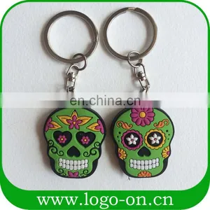 Fashion Customer Design Colorful Skull Soft PVC Rubber Key Cover thumbnail-1
