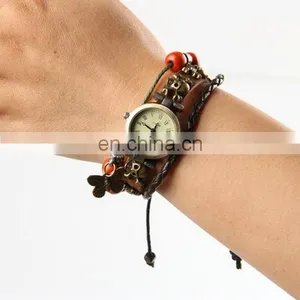 Hot Selling Lover Gift Genuine Charm Retro Leather WristWatch Unisex Watch thumbnail-2